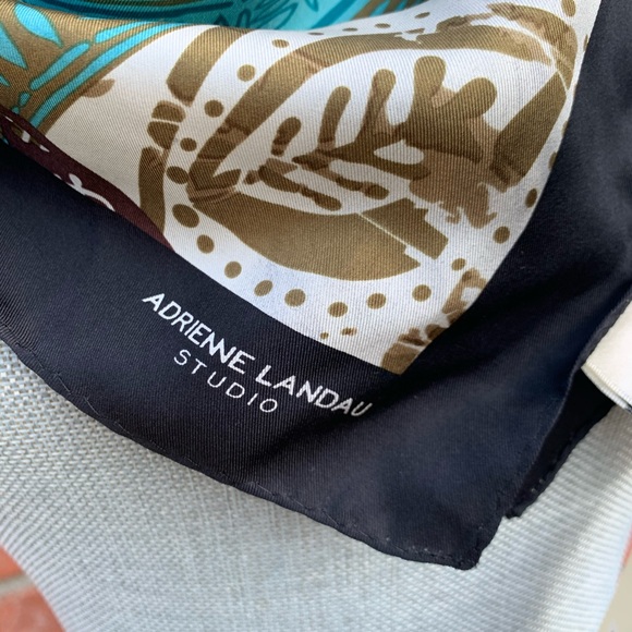 Adreinne Landau large silk scarf - Picture 2 of 8